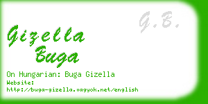 gizella buga business card